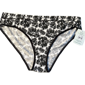 Tommy John Second Skin Black Etched Floral Cheeky Panties Size XXL NWT